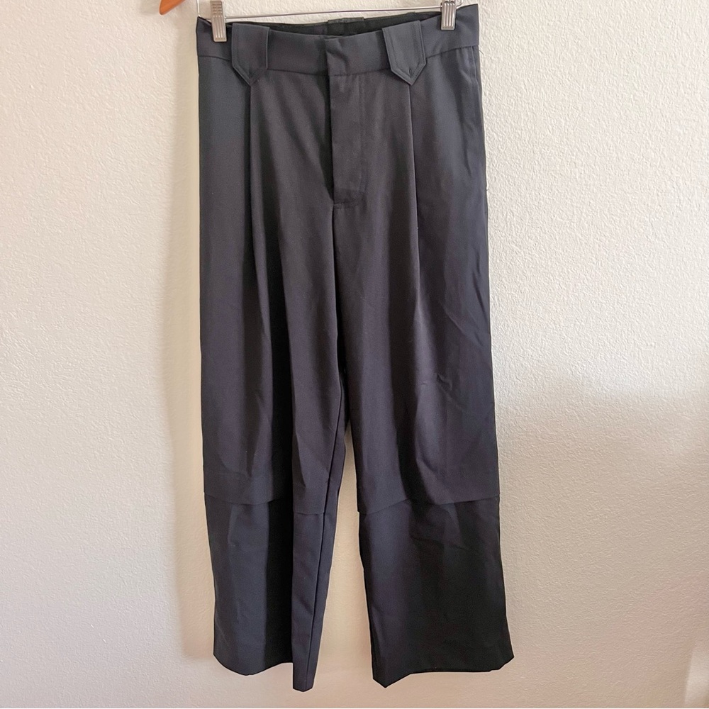 Zara Navy Straight Leg Dress Trousers Sz S